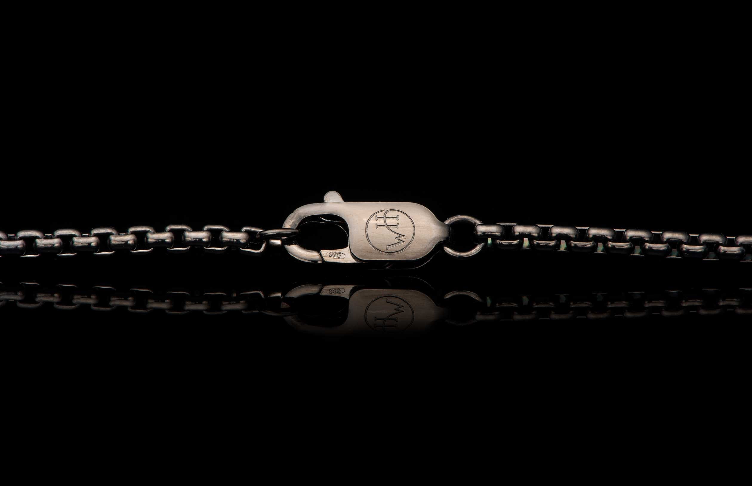 Men's Black Box Chain Necklace by William Henry | William Henry Men's Black Box Chain Necklace by William Henry | William Henry
