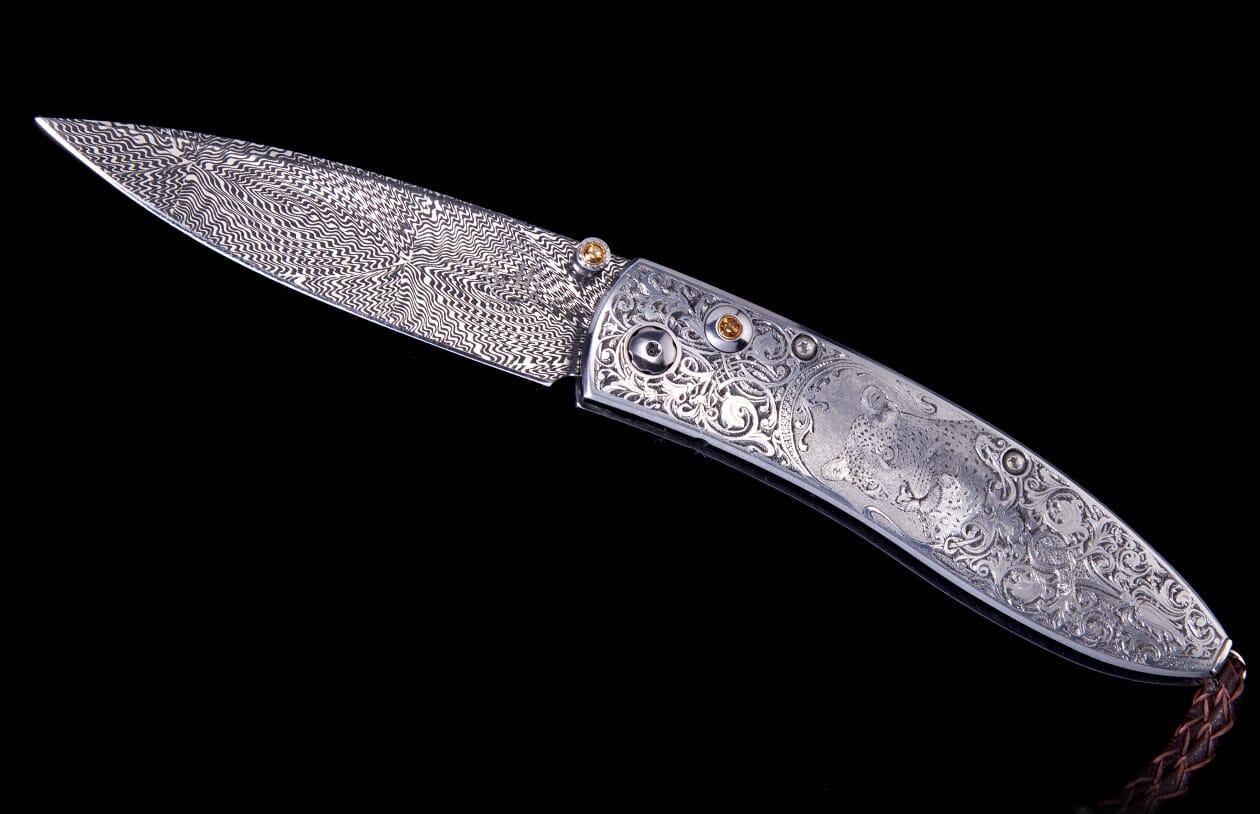 Damascus steel hot knife (B5)