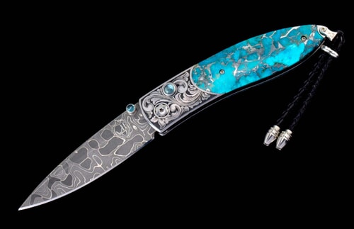 Monarch 'Turquoise Scroll' Pocket Knife