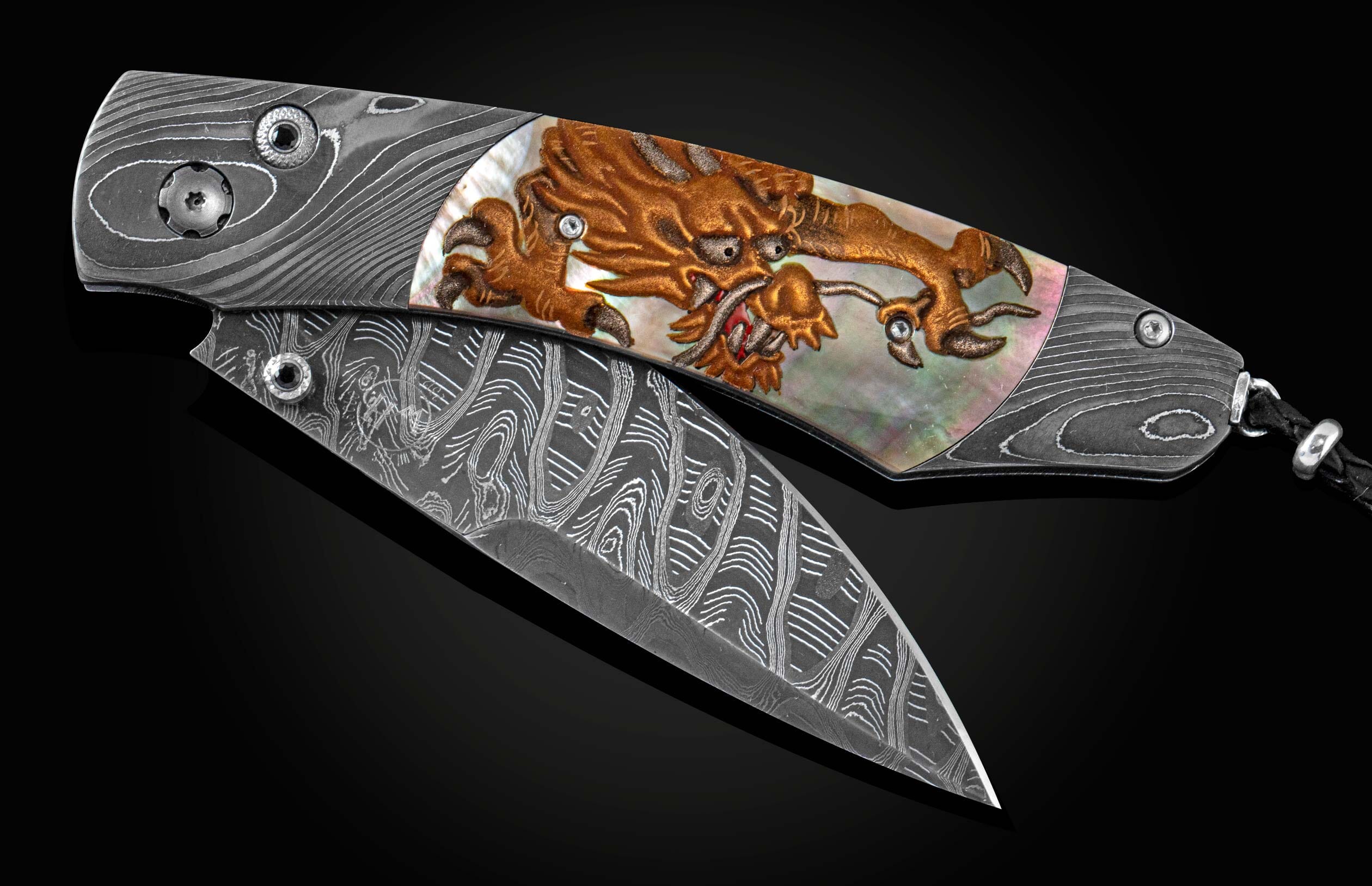 Handforged 10” blade popular with dragon scale handle