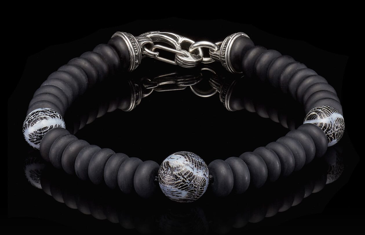 Fossil sterling 2024 silver bracelet