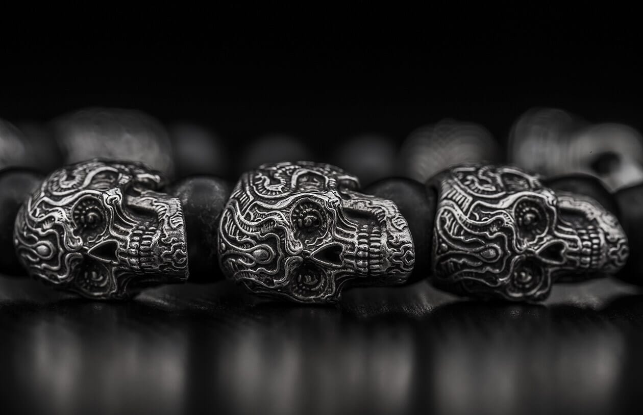 William henry store skull bracelet