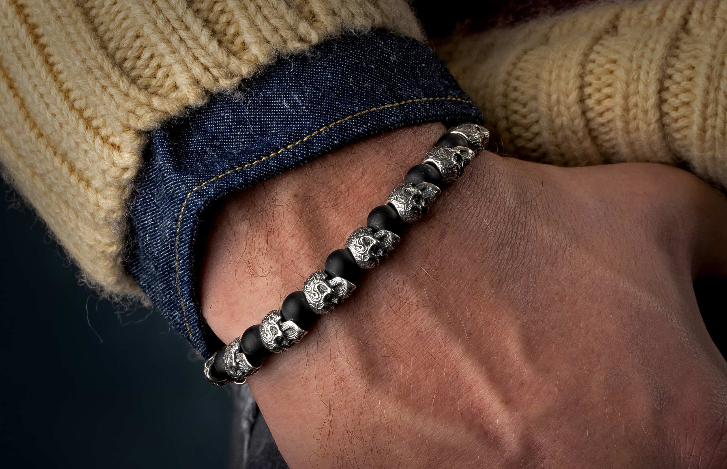 William henry store skull bracelet