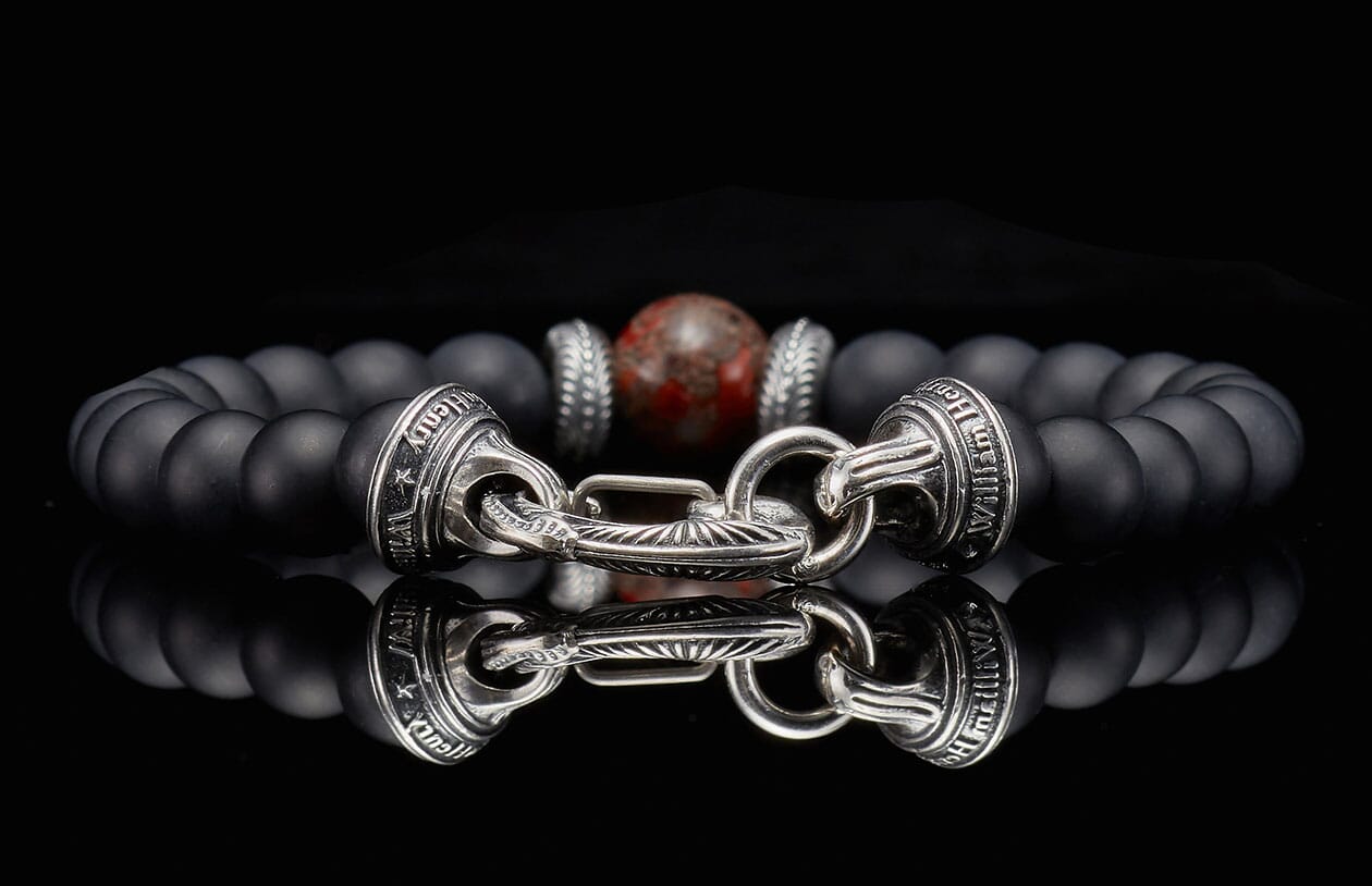hiro　Pebble Bracelet Gentis (BB6 DB RB) Men's Bracelet from William Henry