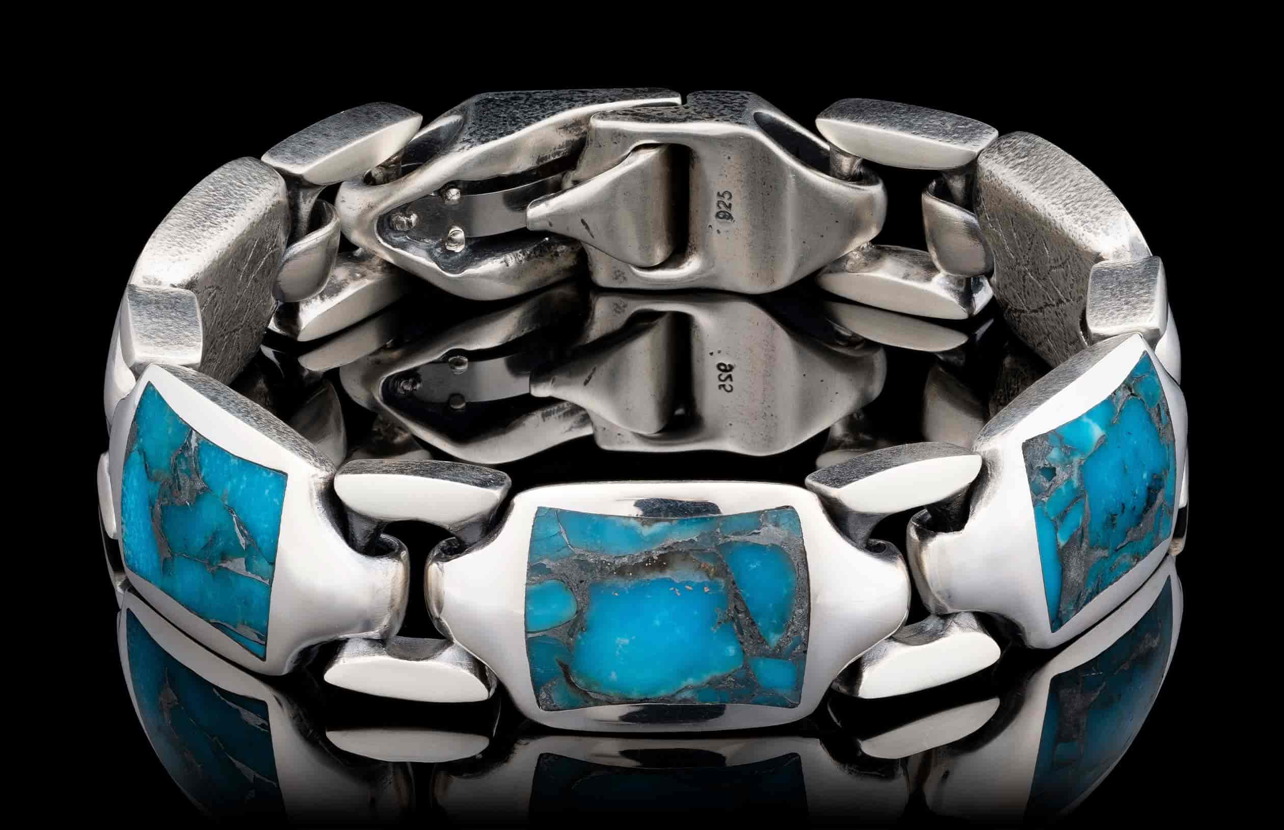Turquoise Retro (BR13 TQ) Men's Bracelet