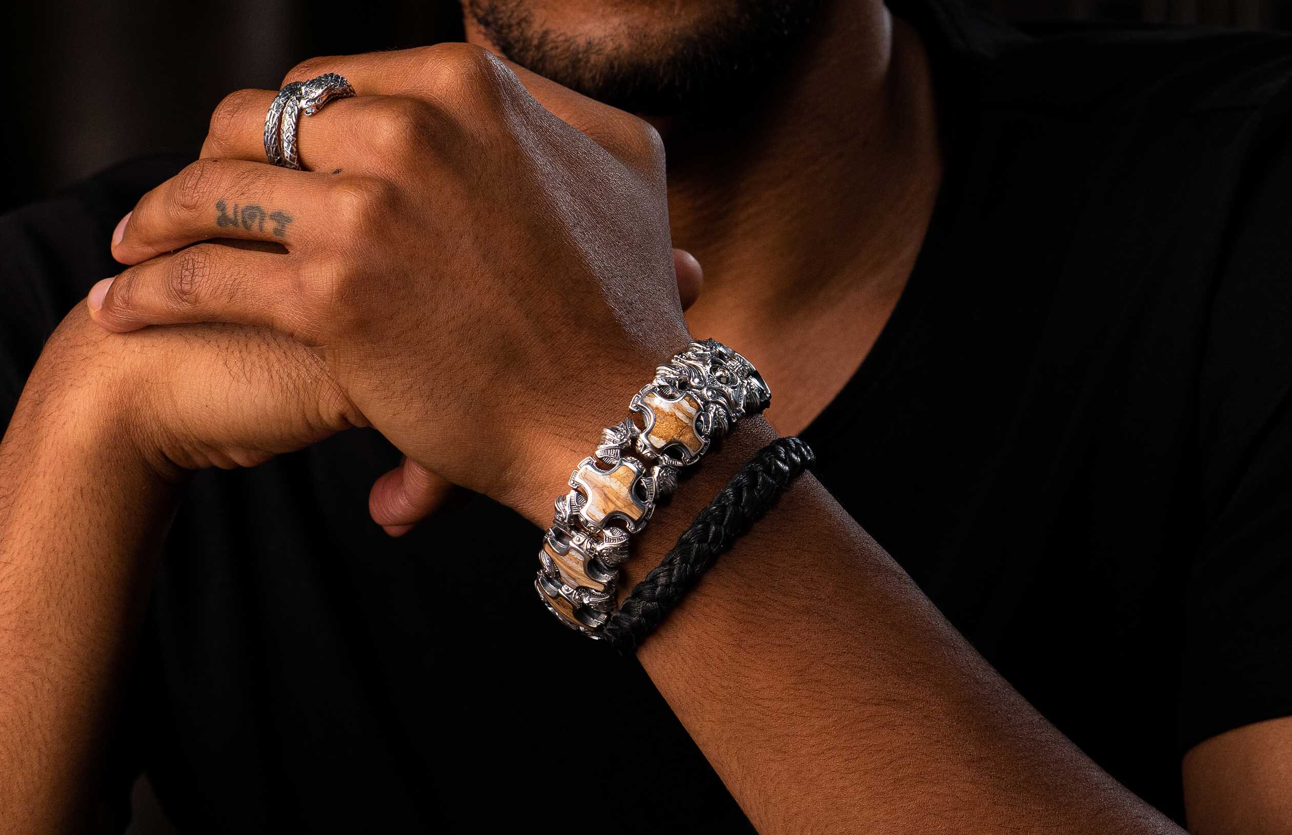 h'eres SPINAL COLUMN BRACELET 501 ヒアーズ SPINAL COLUMN BRACELET 501 – h'eres