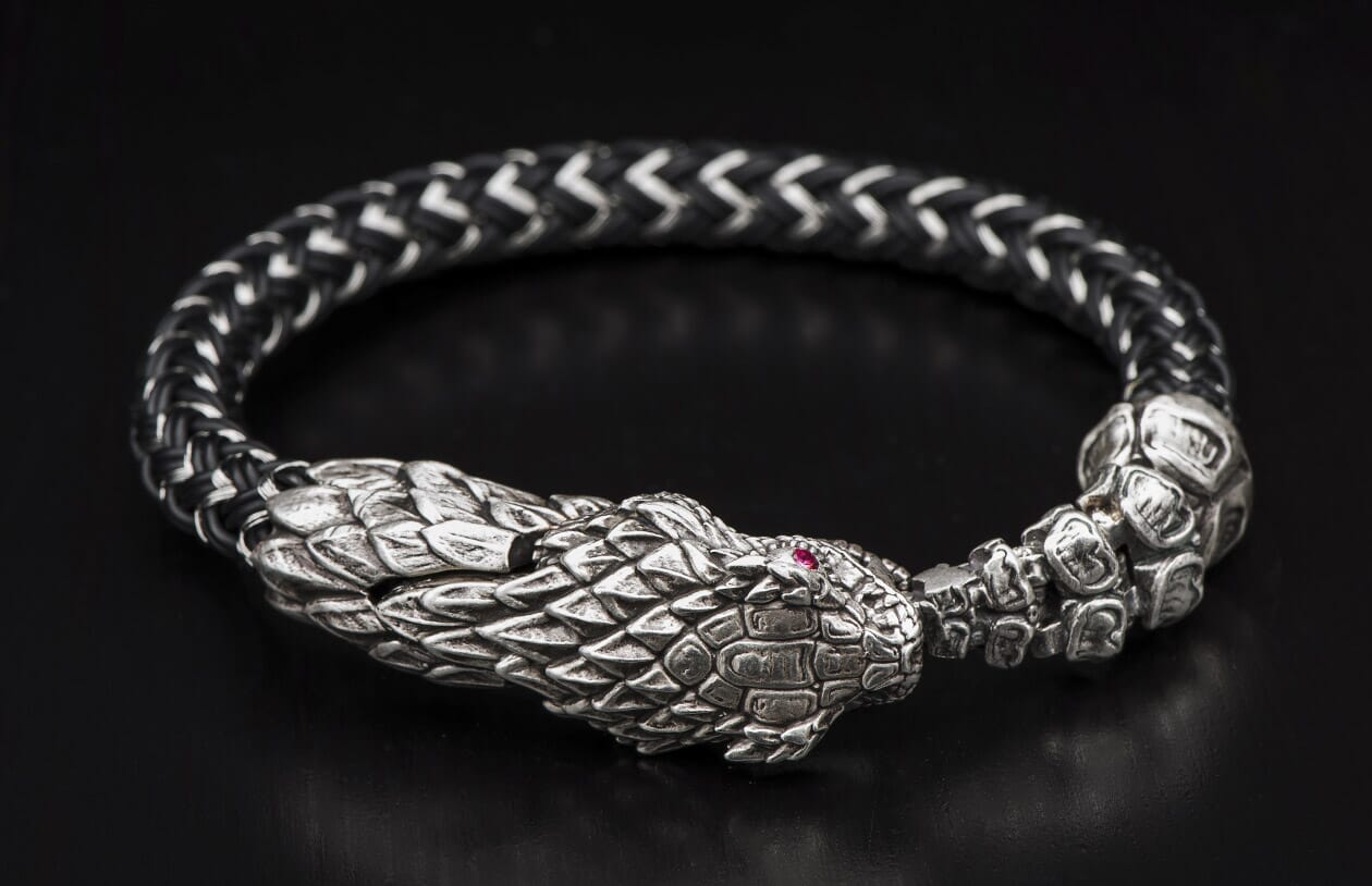 Unique Sterling Snake offers Bracelet