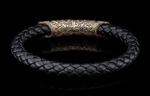 Milan - Bronze/Black (LC196 TBZ BLK) Men's Bracelet | William Henry