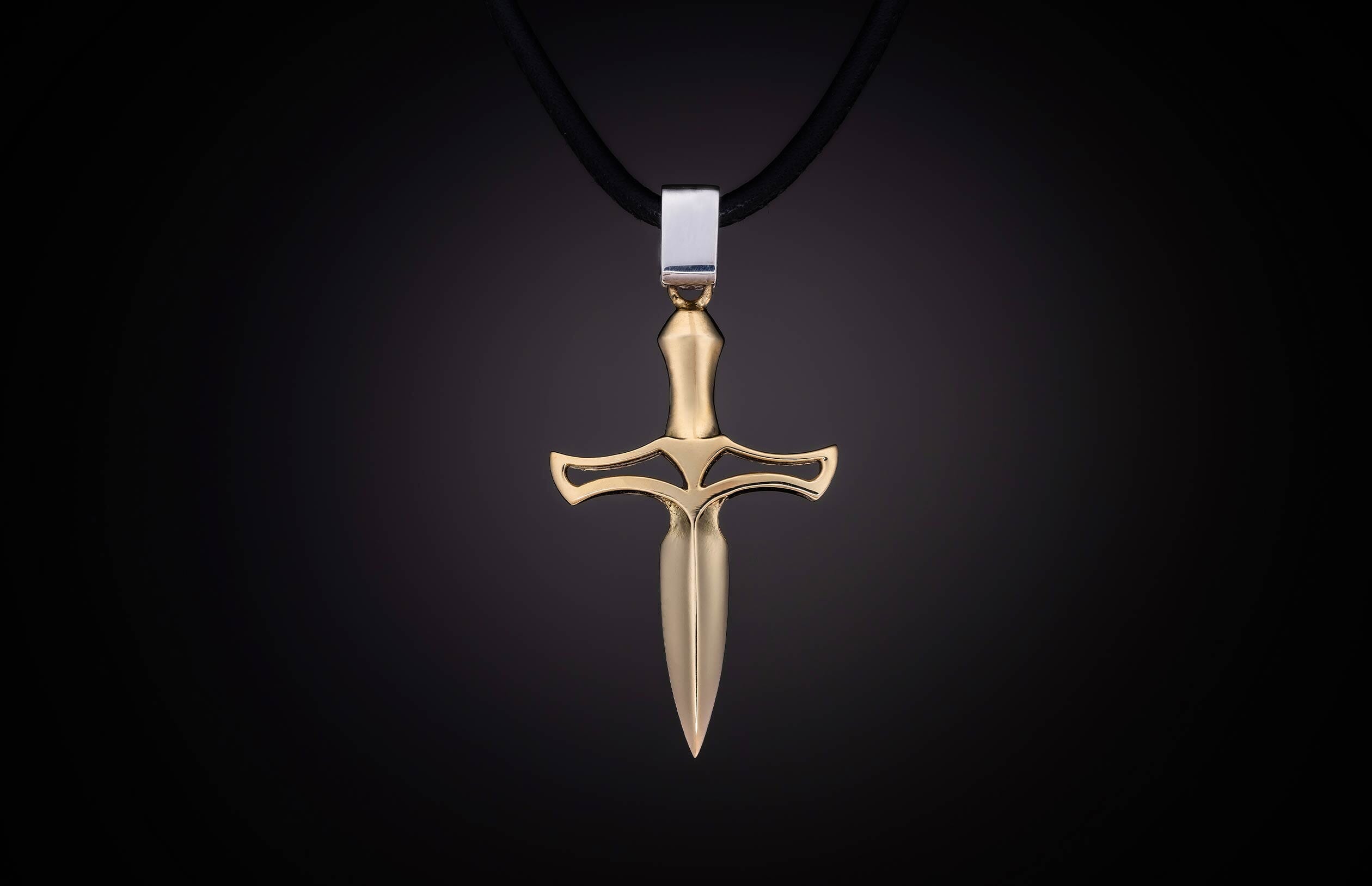 Mens dagger deals pendant