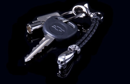 Milestones Black/Silver Keychain CCTX Stacked