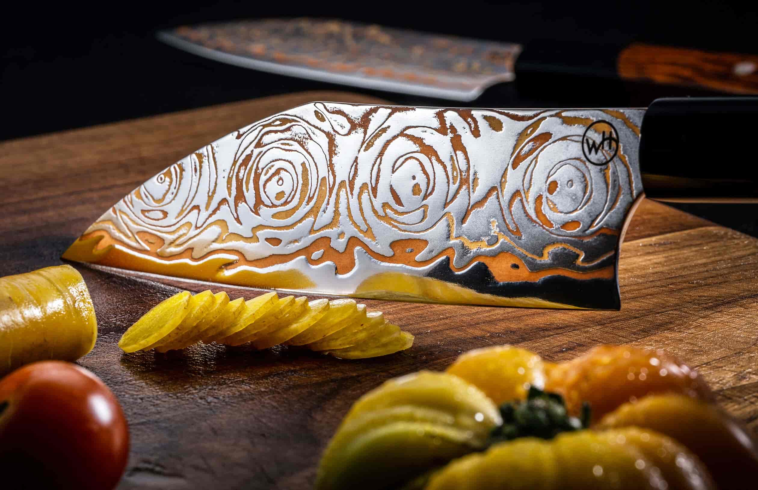 Box set of knives in high-end Damascus steel - AD111C