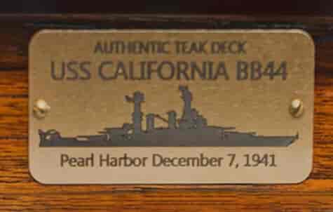 USS-California Teak Wood