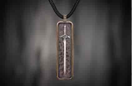 william henry bronze pendant necklace