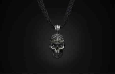 william henry skull necklace